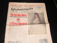 Wiener Wochenausgabe 58/38: Kaiserin Sissi ( Elisabeth )